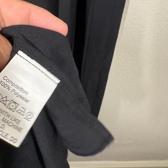 Charlotte Green Size 4 Boho Embroidered Midi Slip Dress Black Smocked Black - Picture 8 of 10